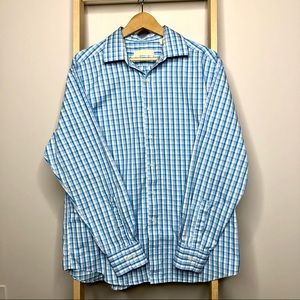 Michael Kors Plaid Long Sleeve Button Down Shirt